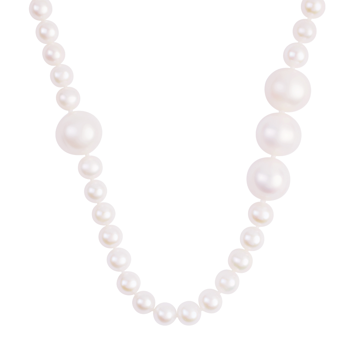 Naszyjnik srebrny pozłacany z perłami