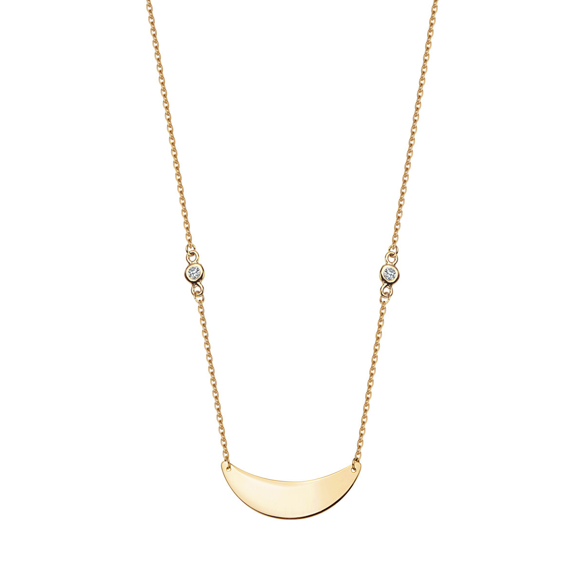 Naszyjnik złoty z cyrkoniami