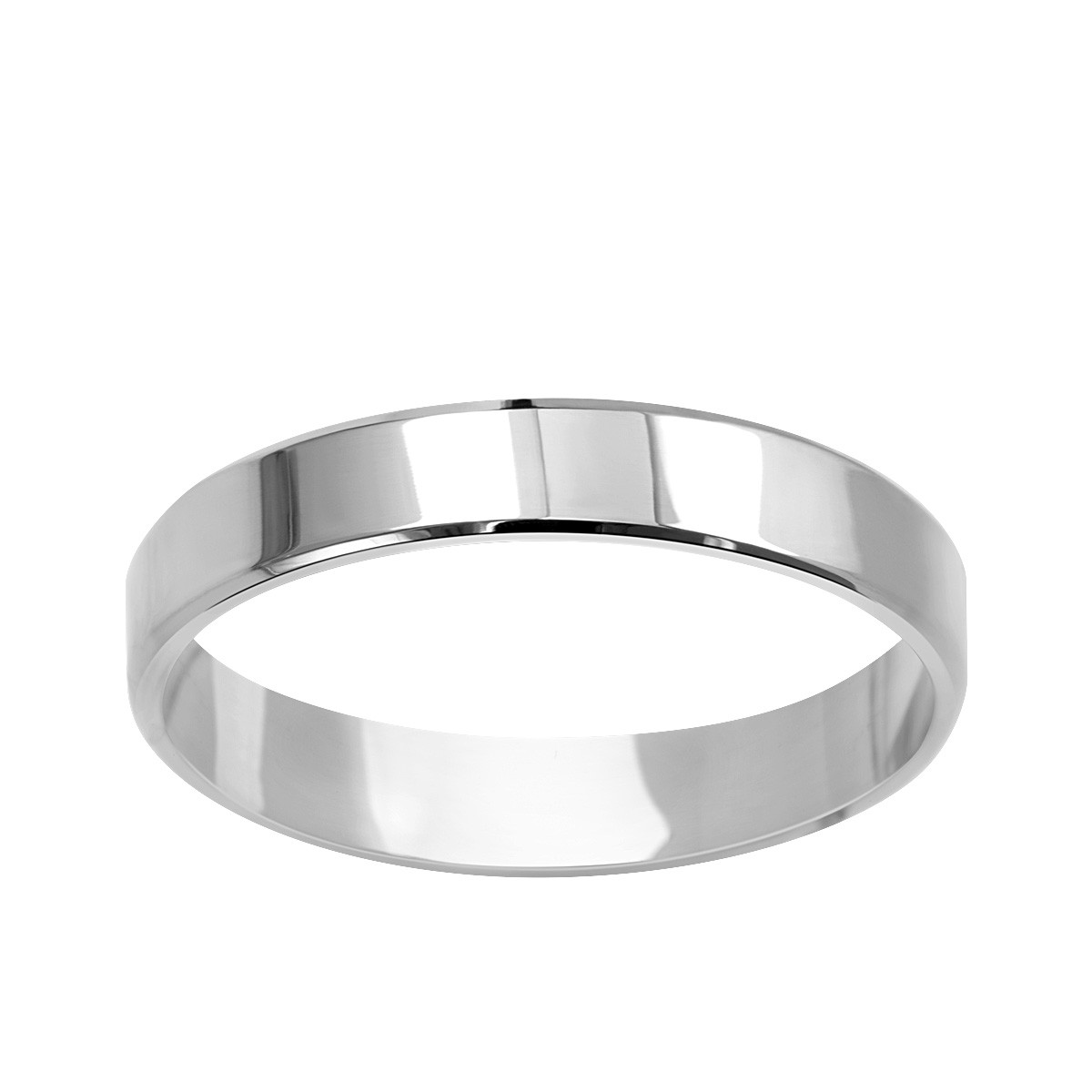 Obrączka z białego złota