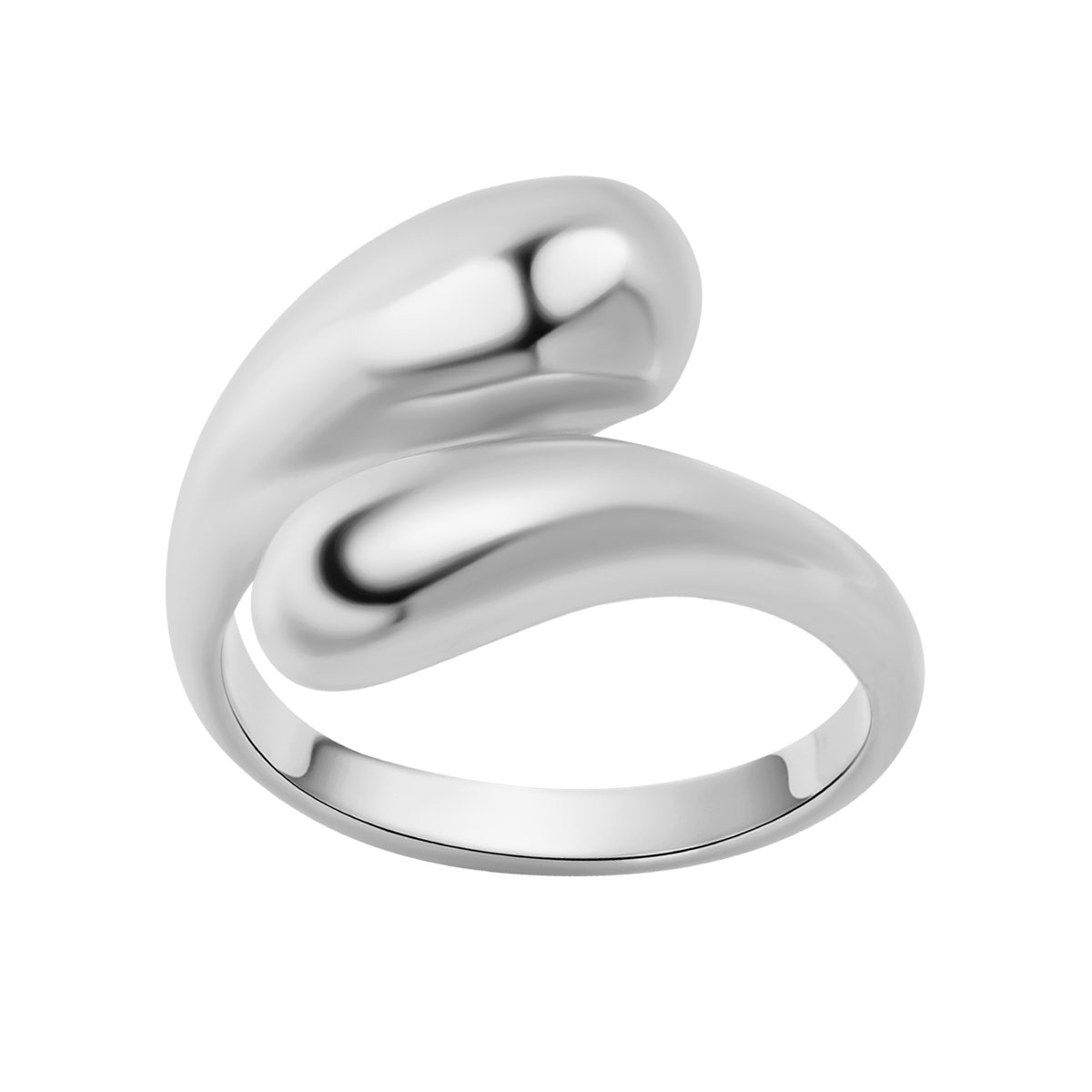 PIERŚCIONEK STALOWY TRZY KULE