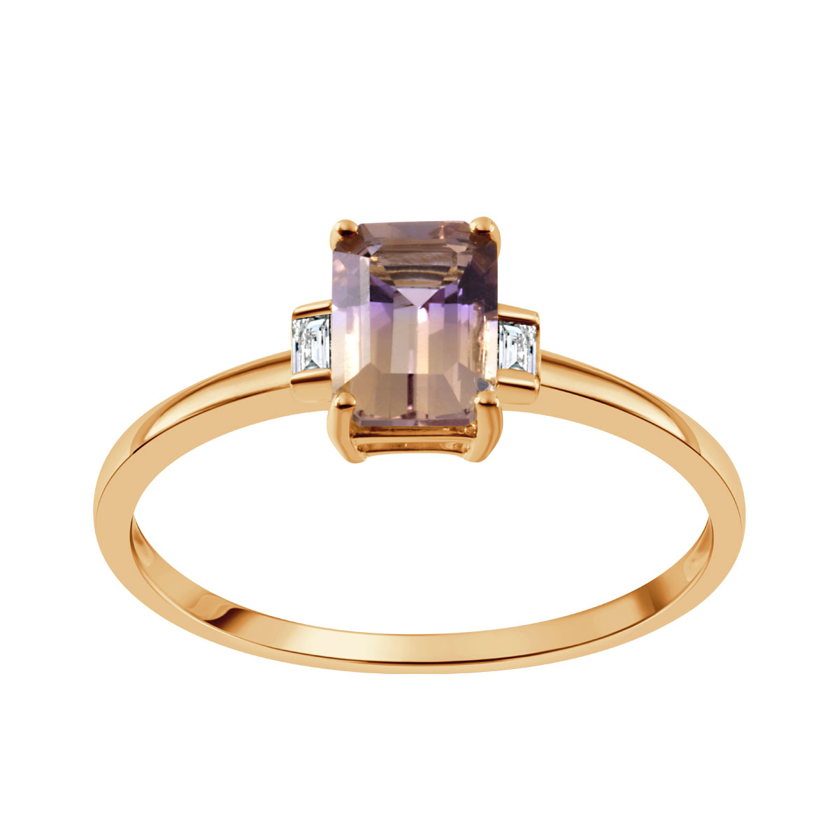 DIAM. BAGIETY 0,03CT-2SZT(H/P1) AMETRIN 0,70CT-1SZT