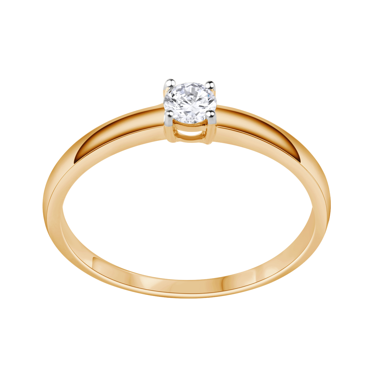 Pierścionek złoty z diamentem